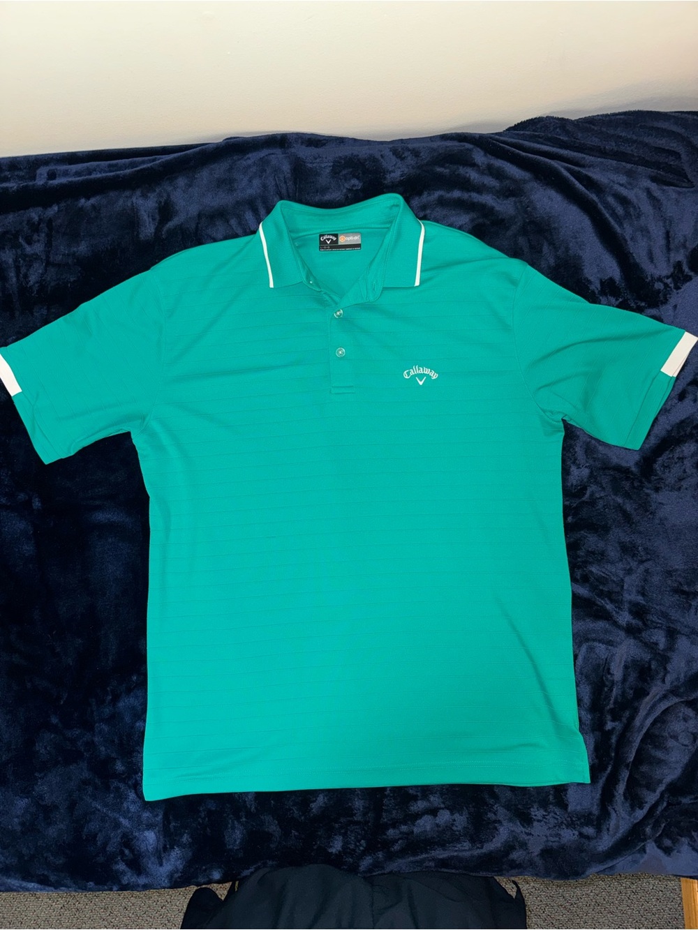 Callaway Men’s Teal Green Short-Sleeve Golf Polo